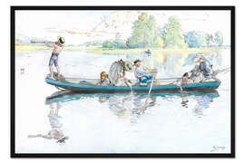 Gerahmter Kunstdruck Wikingerzug in Dalarna