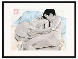 Gerahmter Kunstdruck Die Liebhaber