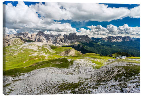 Tableau sur toile Mountain views Dolomites