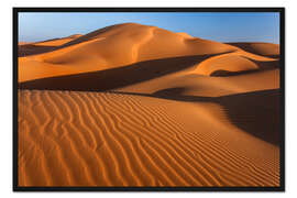 Gerahmter Kunstdruck Rub al Khali Wüste, Empty Quarter - Abu Dhabi