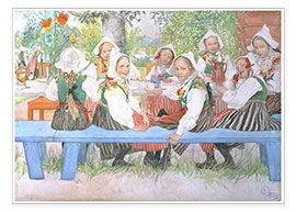 Wall print  Kerstis Birthday - Carl Larsson
