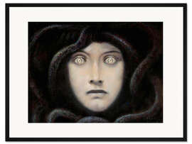 Gerahmter Kunstdruck Medusa - Franz von Stuck