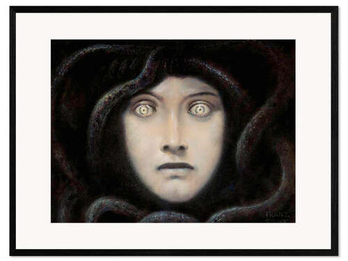 Stampa artistica con cornice Medusa