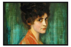 Gerahmter Kunstdruck Frau Freez