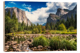 Quadro de madeira Yosemite Valley