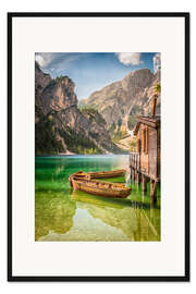 Gerahmter Kunstdruck Pragser Wildsee