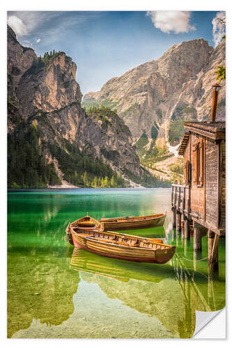 Wall sticker Braies Lake