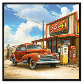 Gerahmter Kunstdruck General Store