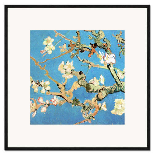 Framed art print Amandelbloesem (detail)