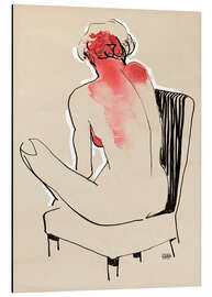 Magnettafel Sitzender Akt