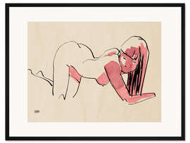 Gerahmter Kunstdruck Weiblicher Akt III