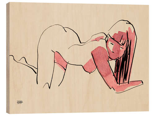 Wood print Nude III