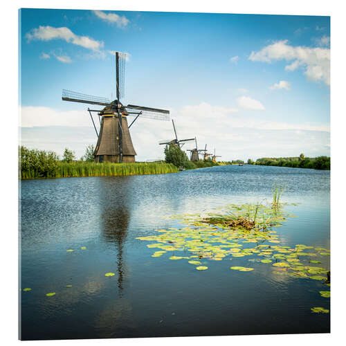 Obraz na szkle akrylowym Picturesque Kinderdijk