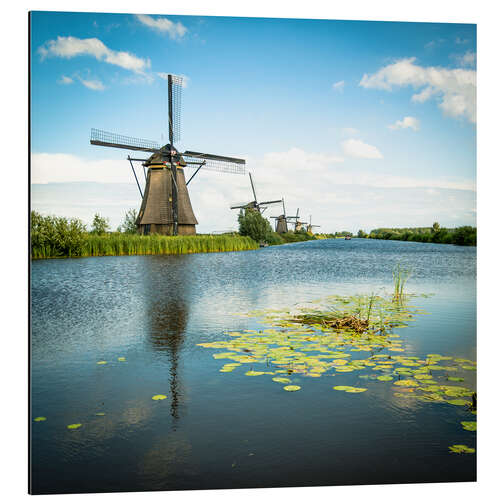 Print på aluminium Pittoreske Kinderdijk