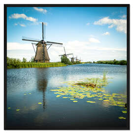 Gerahmter Kunstdruck Malerisches Kinderdijk