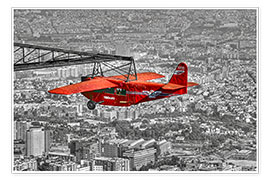 Poster Sightseeing flight over Barcelona