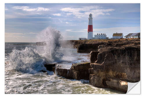 Selvklebende plakat Portland Bill - Dorset