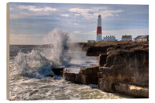 Wood print Portland Bill - Dorset