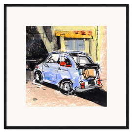 Gerahmter Kunstdruck Kleiner italienischer Oldtimer