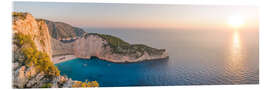 Akryylilasitaulu Panoramic of shipwreck beach (Navagio) on Zakynthos island, Greece