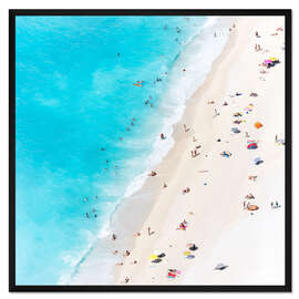 Gerahmter Kunstdruck Sommer am Strand, Griechenland