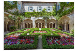 Alubild Garten im Kloster St. Paul Mausole Abtei, Provence, Frankreich