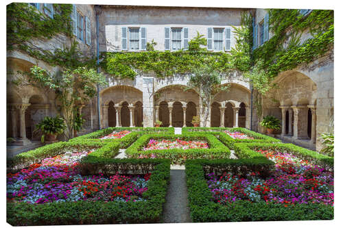 Canvastavla Garden in the cloister of St Paul Mausole abbey, Provence, France