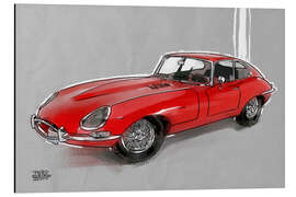 Magnettafel Jaguar E type