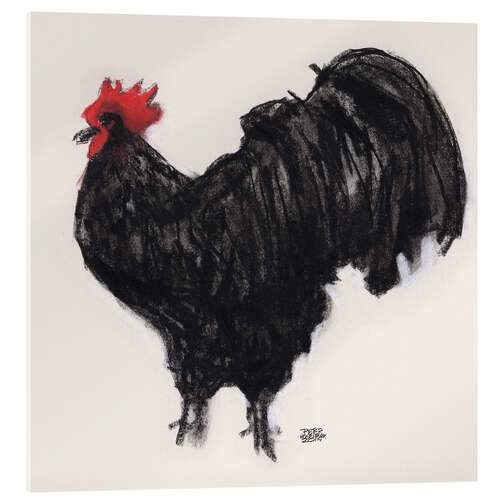 Akrylglastavla Black cock