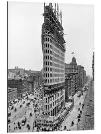Magnettafel New York City 1903, Flatiron Building im Bau