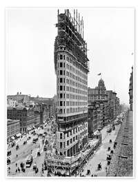 Poster New York City 1903, Flatiron Building under construction