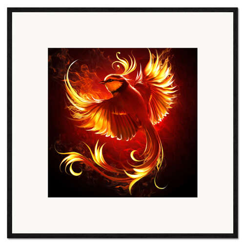 Kehystetty taidepainatus Fire Bird