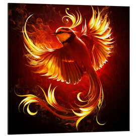 Magnettafel Feuervogel