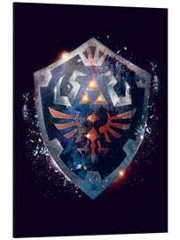 Aluminium print Epic Shield of Hyrule