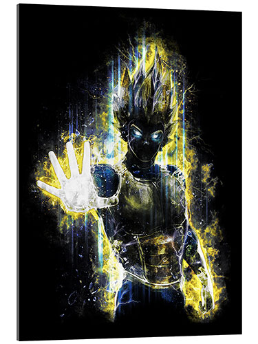 Acrylic print Vegeta Fury