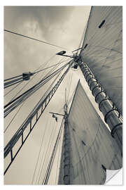 Wall sticker Masts, ropes and sails