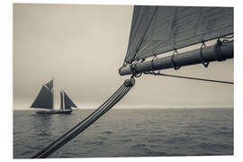 Foam board print Schooner in Gloucester Harbor