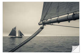 Selvklebende plakat Schooner in Gloucester Harbor