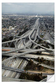 Naklejka na ścianę Highways in Los Angeles