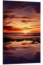 Aluminium print Sunset over the sea