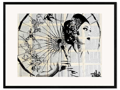 Gerahmter Kunstdruck Blüten