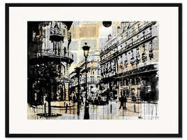 Gerahmter Kunstdruck Französisches Viertel