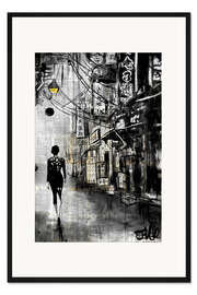 Gerahmter Kunstdruck Spaziergang durch Chinatown