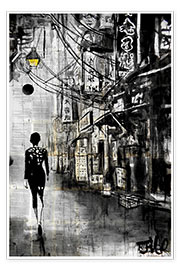 Wall print  Chinatown Walk - Loui Jover