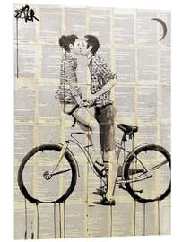 Tableau en PVC Le vélo de l'amour