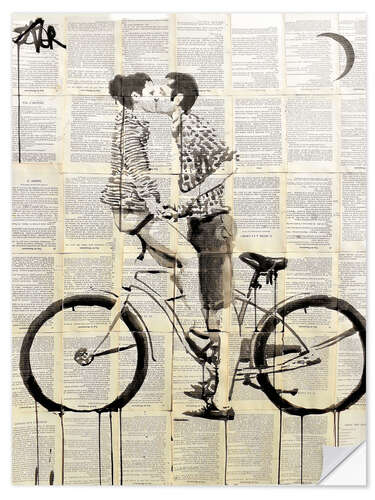 Autocolante decorativo love cycle