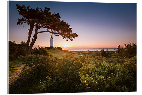 Galleriprint Sunrise at Lighthouse Dornbusch on Hiddensee