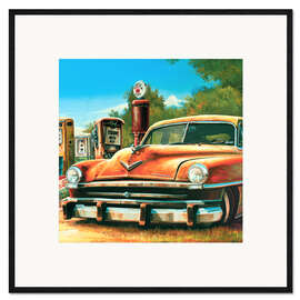 Impression artistique encadrée Old Car