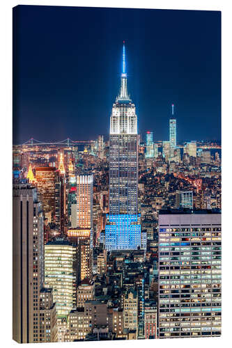 Canvas print Empire State Building from Top Of The Rock