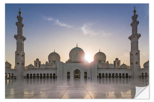 Selvklebende plakat Sheikh Zayed Mosque